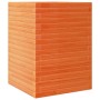 Jardinera madera maciza de pino marrón cera 50x50x68,5 cm de vidaXL, Maceteros y jardineras - Ref: Foro24-3282466, Precio: 17...