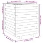 Solid pine wood planter 40x40x49.5 cm by vidaXL, Pots and planters - Ref: Foro24-3282509, Price: 95,61 €, Discount: %
