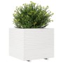 Jardinera de madera maciza de pino blanca 80x80x72 cm de vidaXL, Maceteros y jardineras - Ref: Foro24-3282625, Precio: 295,37...