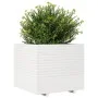 Jardinera de madera maciza de pino blanca 80x80x72 cm de vidaXL, Maceteros y jardineras - Ref: Foro24-3282625, Precio: 291,23...