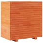 Jardinera madera maciza de pino marrón cera 70x40x72 cm de vidaXL, Maceteros y jardineras - Ref: Foro24-3282631, Precio: 203,...