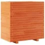 Jardinera madera maciza de pino marrón cera 70x40x72 cm de vidaXL, Maceteros y jardineras - Ref: Foro24-3282631, Precio: 200,...