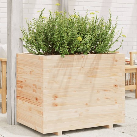 Jardinera madera maciza de pino 90x60x72 cm de vidaXL, Maceteros y jardineras - Ref: Foro24-3282644, Precio: 235,68 €, Descue...