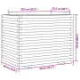 Jardinera madera maciza de pino 90x60x72 cm de vidaXL, Maceteros y jardineras - Ref: Foro24-3282644, Precio: 235,68 €, Descue...