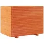 Jardinera madera maciza de pino marrón cera 90x60x72 cm de vidaXL, Maceteros y jardineras - Ref: Foro24-3282646, Precio: 278,...