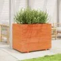 Jardinera madera maciza de pino marrón cera 90x60x72 cm de vidaXL, Maceteros y jardineras - Ref: Foro24-3282646, Precio: 278,...
