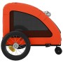 Remolque de bicicleta mascotas hierro tela Oxford naranja gris de vidaXL, Cochecitos para mascotas - Ref: Foro24-93970, Preci...