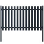 Panel de valla acero recubrimiento polvo antracita 174,5x125 cm de vidaXL, Paneles de vallas - Ref: Foro24-146472, Precio: 19...