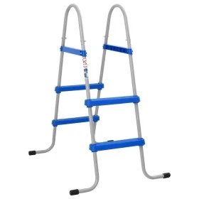 Ladder for raised pool steel and plastic 84 cm by vidaXL, Pool stairs and ramps - Ref: Foro24-4010325, Price: 56,52 €, Discou...