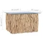 Mesa de centro con superficie de vidrio teca maciza 66x66x40 cm de vidaXL, Mesas de centro - Ref: Foro24-288814, Precio: 167,...