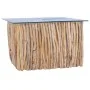 Mesa de centro con superficie de vidrio teca maciza 66x66x40 cm de vidaXL, Mesas de centro - Ref: Foro24-288814, Precio: 167,...