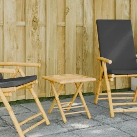 Mesa plegable de jardín de bambú 45x45x45 cm de vidaXL, Mesas de jardín - Ref: Foro24-365877, Precio: 47,04 €, Descuento: %
