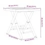 Mesa plegable de jardín de bambú 45x45x45 cm de vidaXL, Mesas de jardín - Ref: Foro24-365877, Precio: 47,04 €, Descuento: %