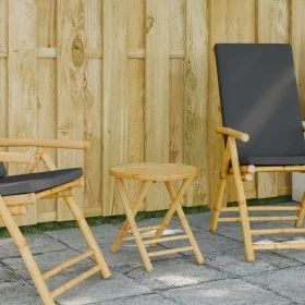 Mesa plegable de jardín de bambú Ø45x45 cm de vidaXL, Mesas de jardín - Ref: Foro24-365880, Precio: 50,09 €, Descuento: %