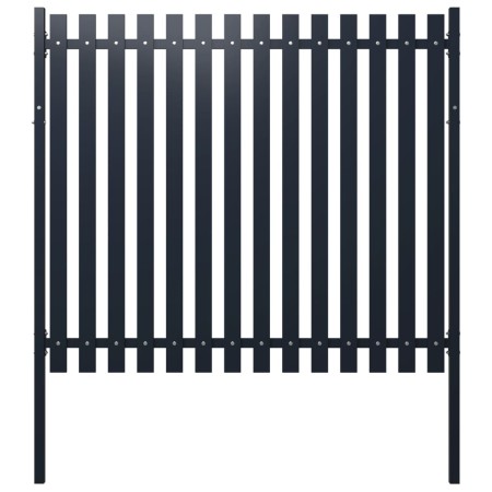Panel de valla acero recubrimiento polvo antracita 174,5x170 cm de vidaXL, Paneles de vallas - Ref: Foro24-146474, Precio: 18...