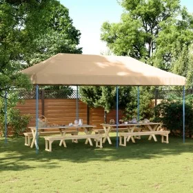 Tienda de fiesta plegable Pop-Up beige 580x292x315 cm de vidaXL, Carpas y cenadores - Ref: Foro24-4004935, Precio: 156,38 €, ...