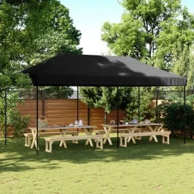 Tienda de fiesta plegable Pop-Up negra 580x292x315 cm de vidaXL, Carpas y cenadores - Ref: Foro24-4004942, Precio: 182,30 €, ...