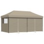 Tienda de fiesta plegable Pop-Up con 4 paredes laterales taupe de vidaXL, Carpas y cenadores - Ref: Foro24-4004954, Precio: 2...