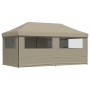 Tienda de fiesta plegable Pop-Up con 4 paredes laterales taupe de vidaXL, Carpas y cenadores - Ref: Foro24-4004954, Precio: 2...