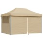 Tienda de fiesta plegable Pop-Up con 4 paredes laterales beige de vidaXL, Carpas y cenadores - Ref: Foro24-4004975, Precio: 1...