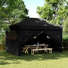 Pop-Up Folding Party Tent with 4 Black Side Walls by vidaXL, Tents and gazebos - Ref: Foro24-4004982, Price: 180,47 €, Discou...