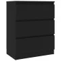 Aparador de madera contrachapada negro 60x35x76 cm de vidaXL, Aparadores - Ref: Foro24-801383, Precio: 82,59 €, Descuento: %