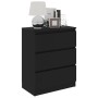 Aparador de madera contrachapada negro 60x35x76 cm de vidaXL, Aparadores - Ref: Foro24-801383, Precio: 83,96 €, Descuento: %