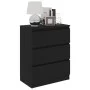 Aparador de madera contrachapada negro 60x35x76 cm de vidaXL, Aparadores - Ref: Foro24-801383, Precio: 82,59 €, Descuento: %