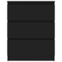 Aparador de madera contrachapada negro 60x35x76 cm de vidaXL, Aparadores - Ref: Foro24-801383, Precio: 83,96 €, Descuento: %