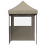 Tienda de fiesta plegable Pop-Up con 2 paredes laterales taupe de vidaXL, Carpas y cenadores - Ref: Foro24-4004994, Precio: 1...