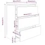 Aparador de madera contrachapada negro 60x35x76 cm de vidaXL, Aparadores - Ref: Foro24-801383, Precio: 82,59 €, Descuento: %