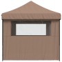 Tienda de fiesta plegable Pop-Up con 3 paredes laterales marrón de vidaXL, Carpas y cenadores - Ref: Foro24-4005020, Precio: ...