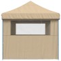 Tienda de fiesta plegable Pop-Up con 3 paredes laterales beige de vidaXL, Carpas y cenadores - Ref: Foro24-4005015, Precio: 1...