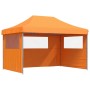 Tienda de fiesta plegable Pop-Up 3 paredes laterales naranja de vidaXL, Carpas y cenadores - Ref: Foro24-4005017, Precio: 188...