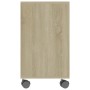 Mesa auxiliar de madera contrachapada color roble 70x35x55 cm de vidaXL, Mesas auxiliares - Ref: Foro24-802123, Precio: 49,25...