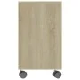 Mesa auxiliar de madera contrachapada color roble 70x35x55 cm de vidaXL, Mesas auxiliares - Ref: Foro24-802123, Precio: 47,78...