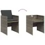 Set comedor de jardín 17 pzas y cojines ratán sintético gris de vidaXL, Conjuntos de jardín - Ref: Foro24-3277837, Precio: 1,...