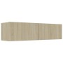 Mueble para TV madera contrachapada color roble 120x30x30 cm de vidaXL, Muebles TV - Ref: Foro24-801493, Precio: 56,39 €, Des...