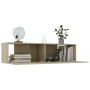 Mueble para TV madera contrachapada color roble 120x30x30 cm de vidaXL, Muebles TV - Ref: Foro24-801493, Precio: 56,39 €, Des...