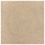 Alfombra ZIZUR apariencia de yute interior exterior 240x240 cm de vidaXL, Alfombras - Ref: Foro24-4006164, Precio: 153,62 €, ...