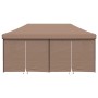 Tienda de fiesta plegable Pop-Up con 4 paredes laterales marrón de vidaXL, Carpas y cenadores - Ref: Foro24-4004956, Precio: ...