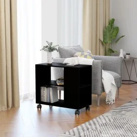 Mesa auxiliar de madera contrachapada negro 70x35x55 cm de vidaXL, Mesas auxiliares - Ref: Foro24-802121, Precio: 48,99 €, De...