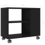 Mesa auxiliar de madera contrachapada negro 70x35x55 cm de vidaXL, Mesas auxiliares - Ref: Foro24-802121, Precio: 50,24 €, De...