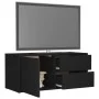 Mueble para TV madera contrachapada negro 80x34x36 cm de vidaXL, Muebles TV - Ref: Foro24-801851, Precio: 59,01 €, Descuento: %