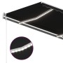 Toldo manual retráctil con LED gris antracita 450x350 cm de vidaXL, Toldos - Ref: Foro24-3069004, Precio: 485,40 €, Descuento: %