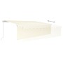 Toldo retráctil manual con persiana y LED crema 5x3 m de vidaXL, Toldos - Ref: Foro24-3069342, Precio: 493,79 €, Descuento: %
