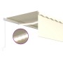 Toldo retráctil manual con persiana y LED crema 5x3 m de vidaXL, Toldos - Ref: Foro24-3069342, Precio: 493,79 €, Descuento: %