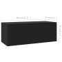 Mueble para TV madera contrachapada negro 80x34x30 cm de vidaXL, Muebles TV - Ref: Foro24-801860, Precio: 55,82 €, Descuento: %