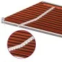 Manual retractable awning with orange and brown LED light 6x3 m by vidaXL, Awnings - Ref: Foro24-3070005, Price: 660,97 €, Di...
