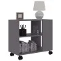 Mesa auxiliar de madera de ingeniería gris 70x35x55 cm de vidaXL, Mesas auxiliares - Ref: Foro24-802122, Precio: 34,88 €, Des...